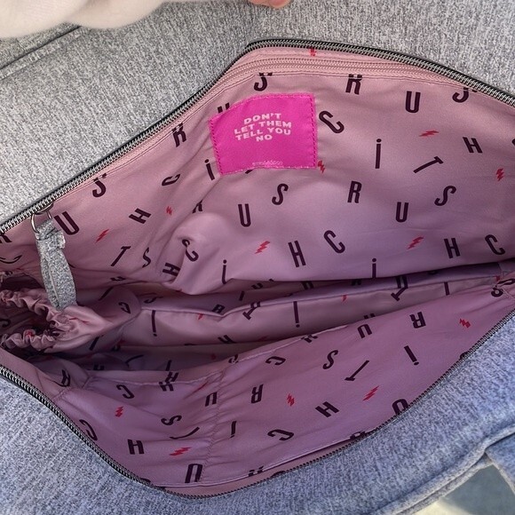 Stella & Dot Crush It Bow Tote - Grey NWOT - Picture 6 of 8